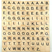 Load image into Gallery viewer, 100Pcs Letter Set Word Scrapbooking Scrabble Number Alphabet Tile Wooden