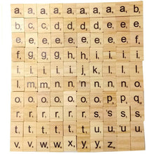 Load image into Gallery viewer, 100Pcs Letter Set Word Scrapbooking Scrabble Number Alphabet Tile Wooden