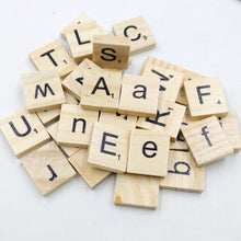 Load image into Gallery viewer, 100Pcs Letter Set Word Scrapbooking Scrabble Number Alphabet Tile Wooden