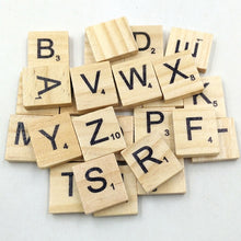 Load image into Gallery viewer, 100Pcs Letter Set Word Scrapbooking Scrabble Number Alphabet Tile Wooden