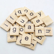 Load image into Gallery viewer, 100Pcs Letter Set Word Scrapbooking Scrabble Number Alphabet Tile Wooden