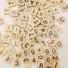 Load image into Gallery viewer, 100Pcs Letter Set Word Scrapbooking Scrabble Number Alphabet Tile Wooden