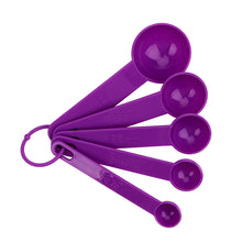Load image into Gallery viewer, 5pcs/Set Measuring Spoon Kichen Accessories Plastic Measure Tool For Baking Coffee Tea Baking Tool
